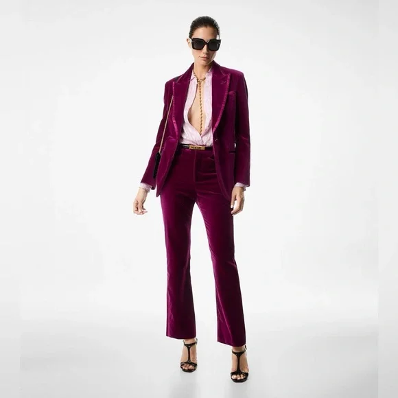 Tom Ford Peak Lapel Velvet Tuxedo Jacket / Blazer, Size 46/12 Large XL - Picture 2 of 9